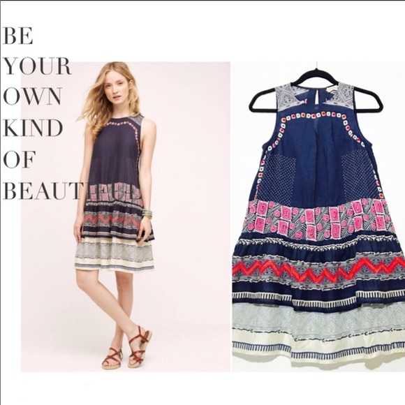 Anthropologie NorBlack NorWhite Romana Swing Dress - Picture 2 of 6